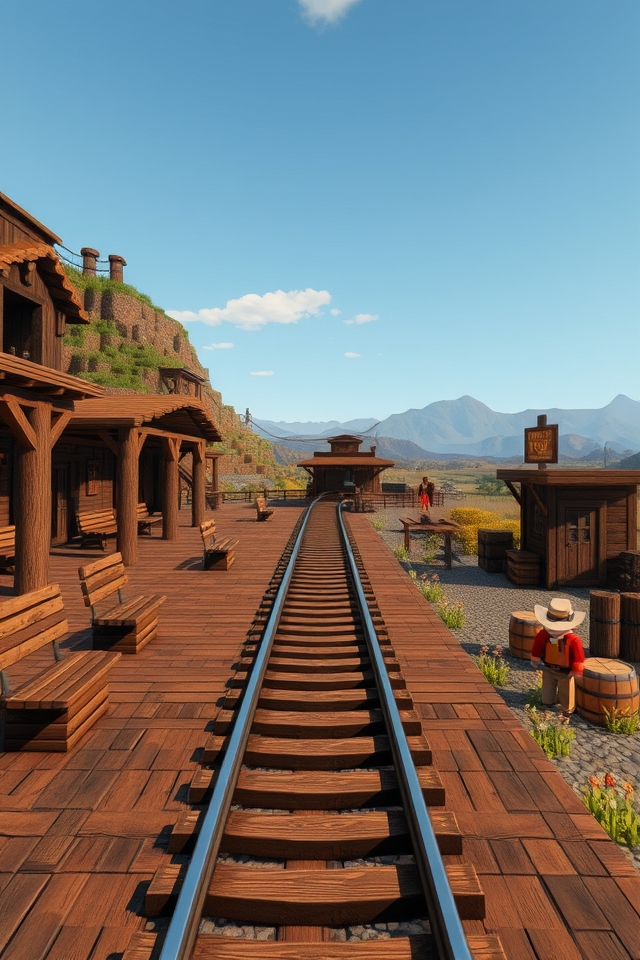 adventurous rustic train station
