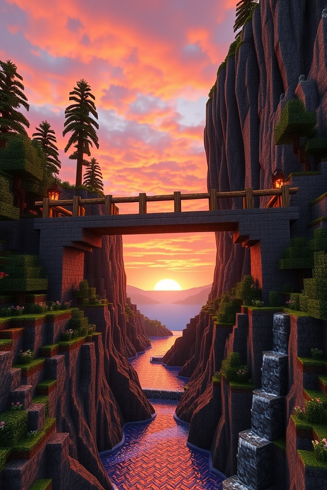 adventurous suspended bridge design