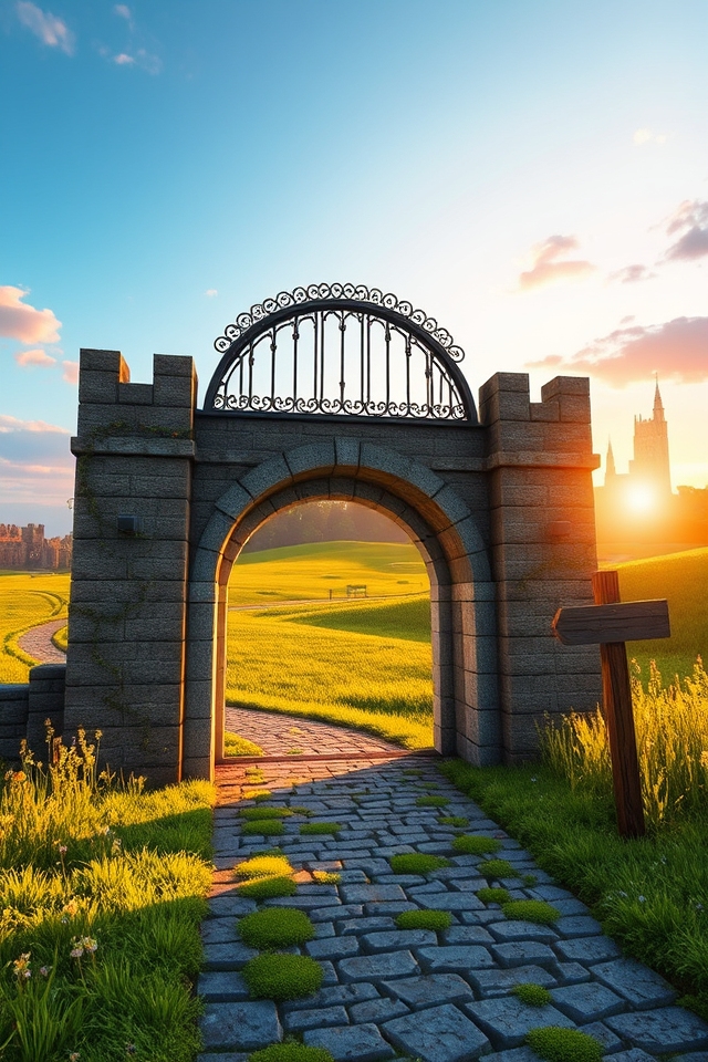 authentic medieval iron architecture