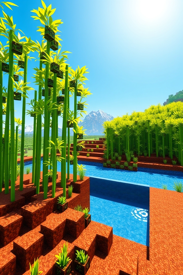bamboo and sugar cane farm
