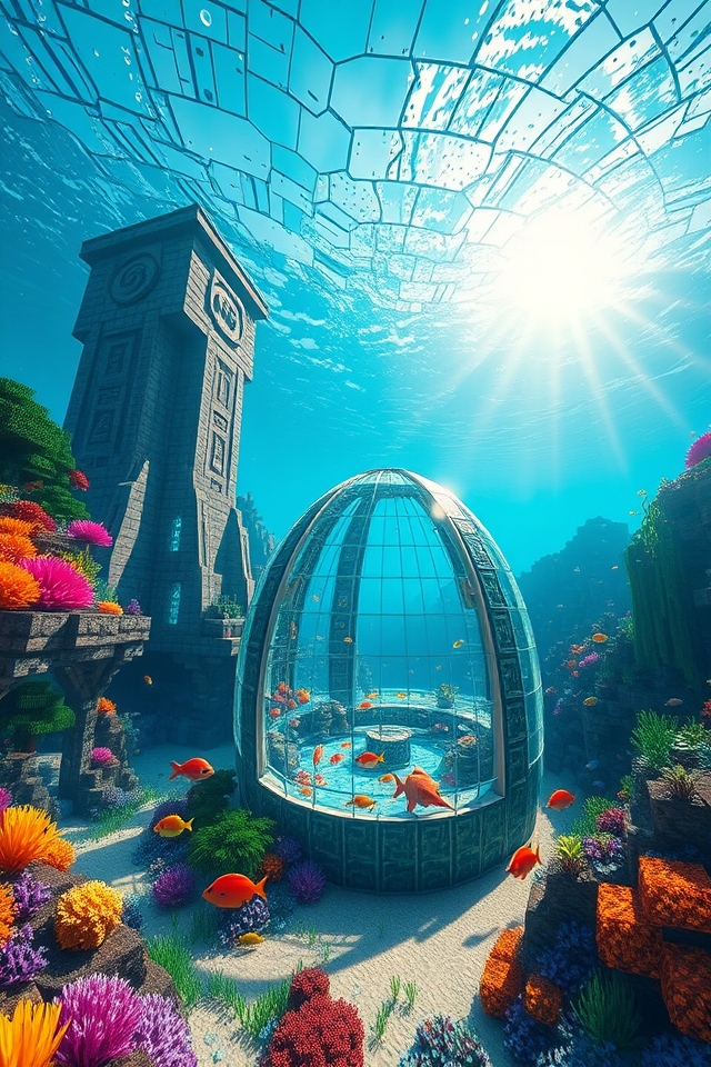 breathtaking underwater civilization build