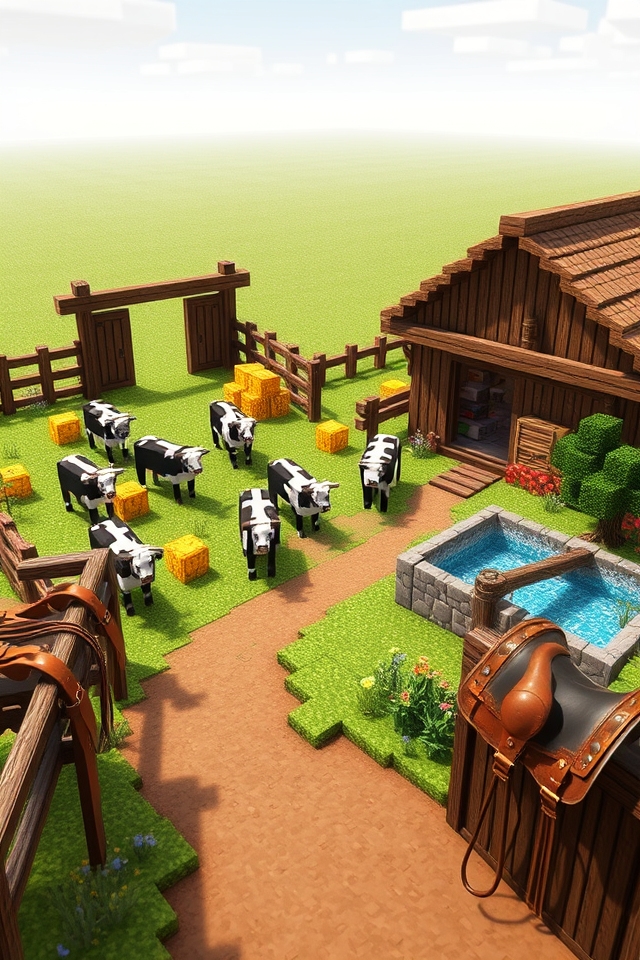 cattle ranch with corral