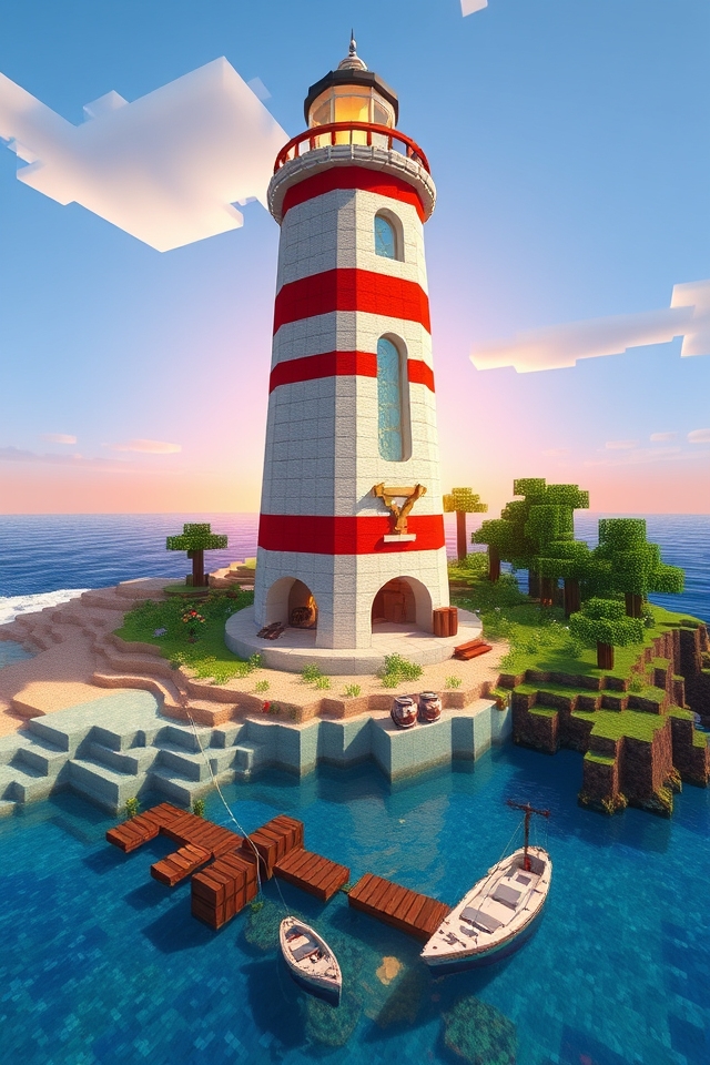 charming coastal minecraft home
