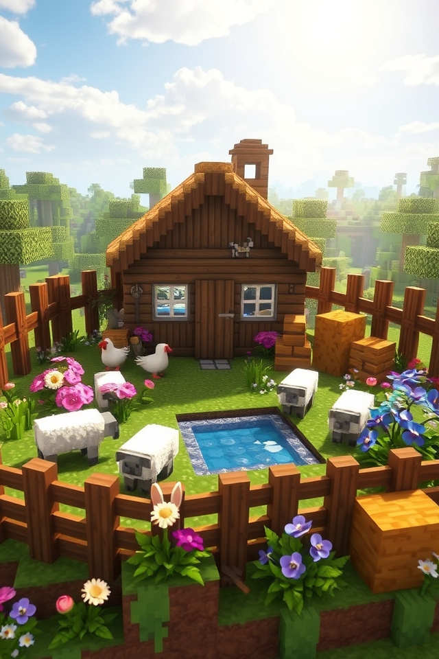 charming cottage animal pen