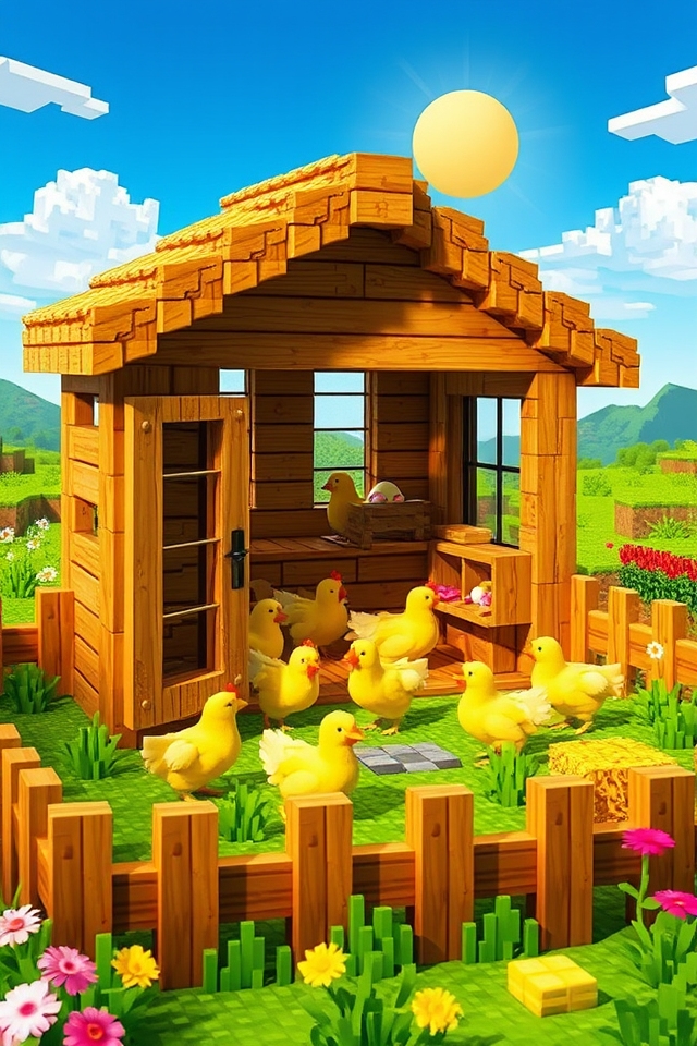 charming functional chicken habitat