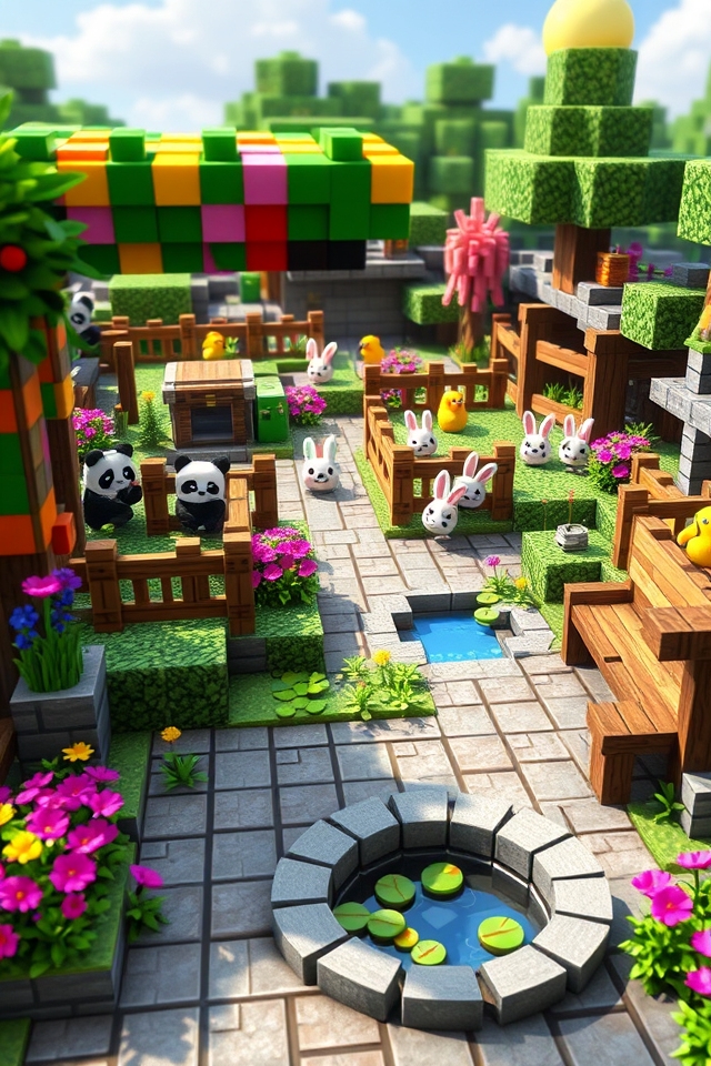 charming interactive miniature zoo