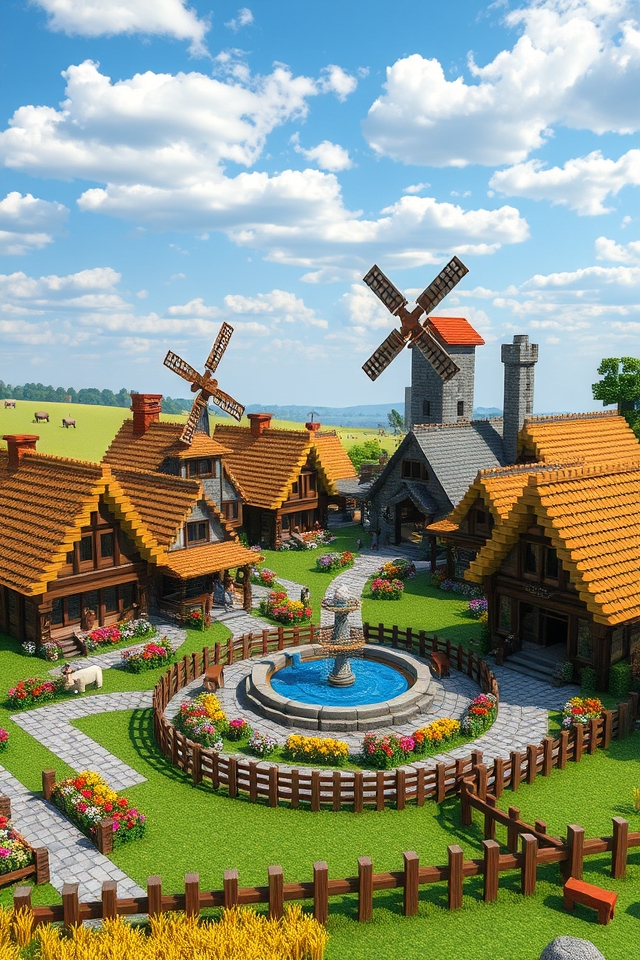 charming medieval village design