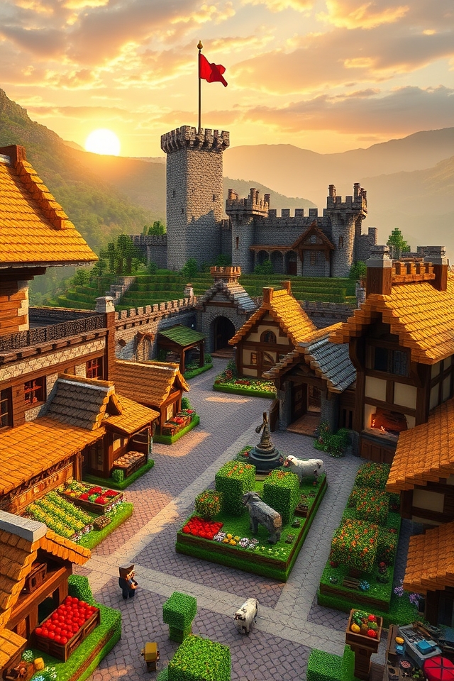 charming medieval village setting