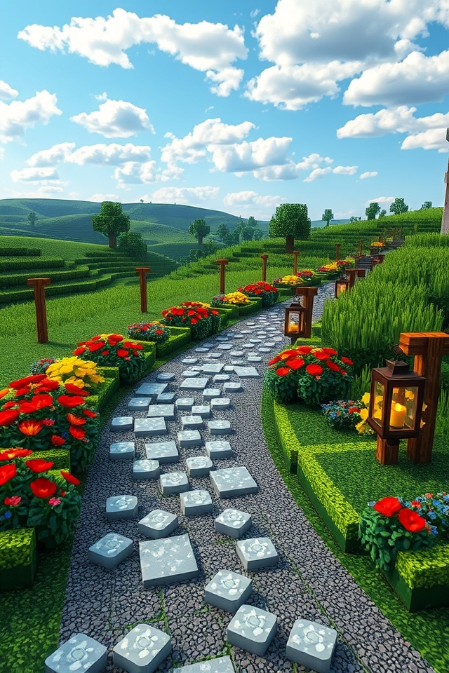 charming minecraft pathway design