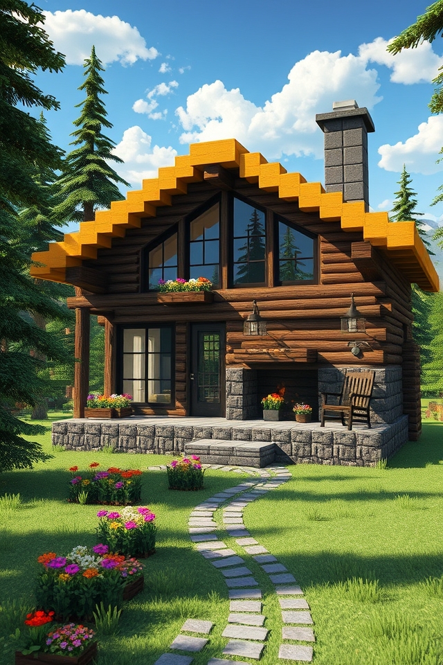 charming nature inspired rustic cabin