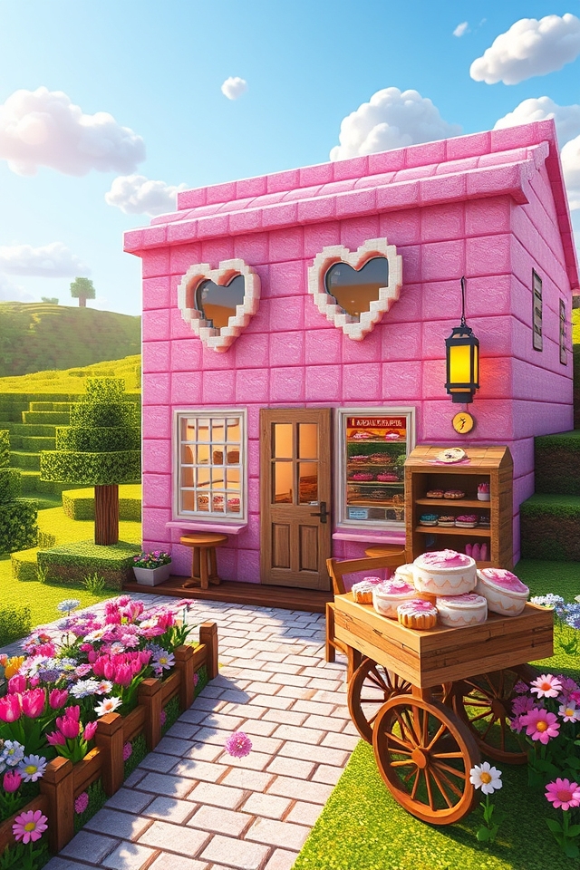 charming pastel bakery paradise