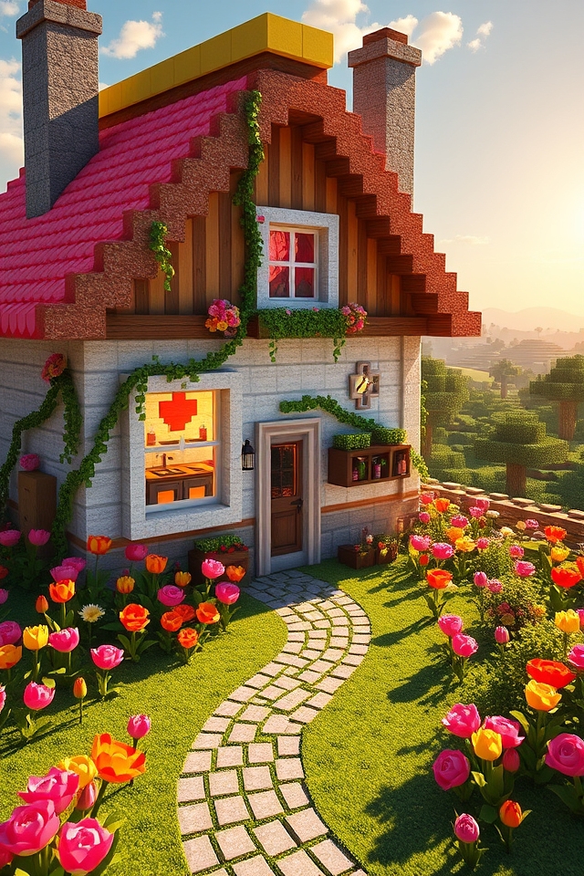 charming pastel cottage retreat