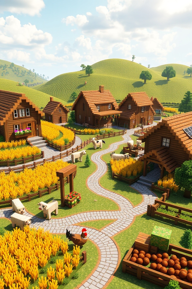 charming rustic farmstead village