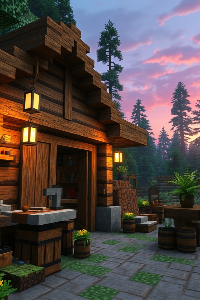 charming rustic woodworking shop