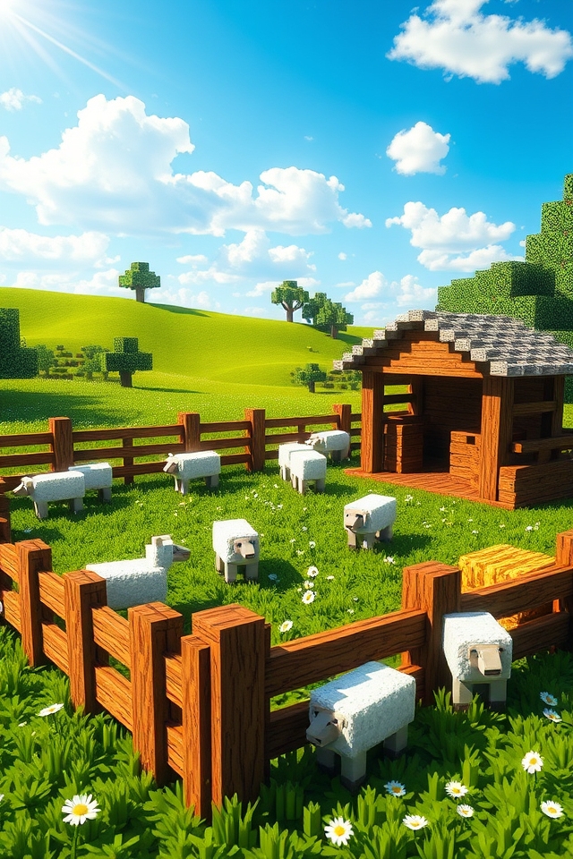 charming sheep pen design