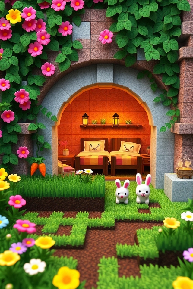 charming underground bunny haven