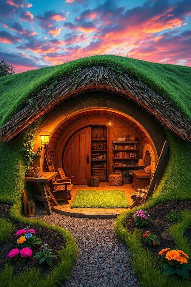 charming underground dwelling retreat