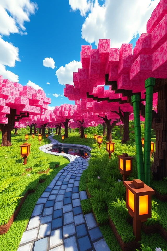 cherry blossom park creation