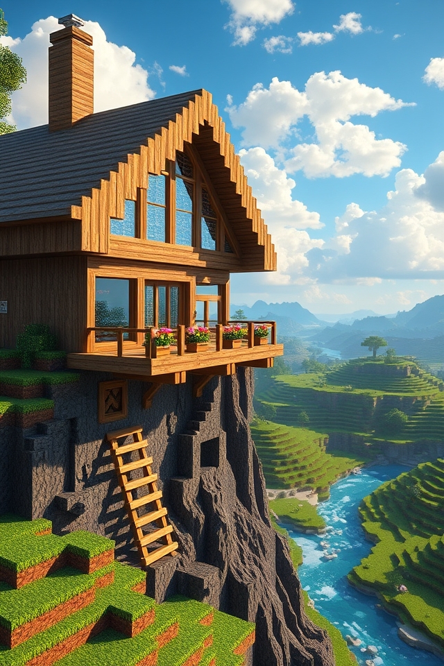 cliffside home with vistas