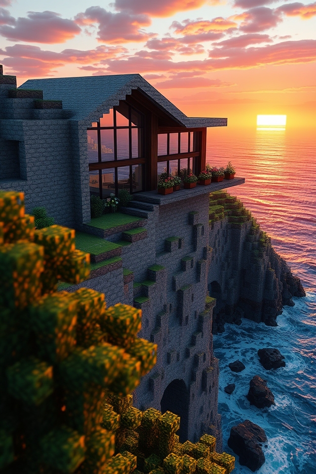 cliffside retreat with views