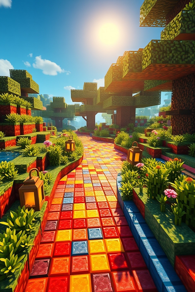 colorful inviting pathways
