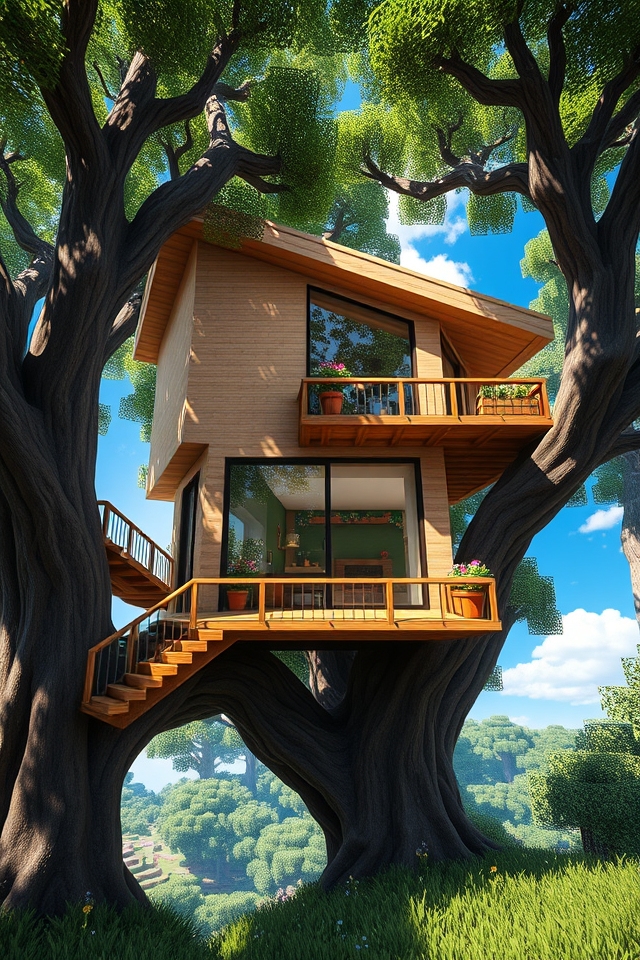 contemporary eco friendly treehouse design