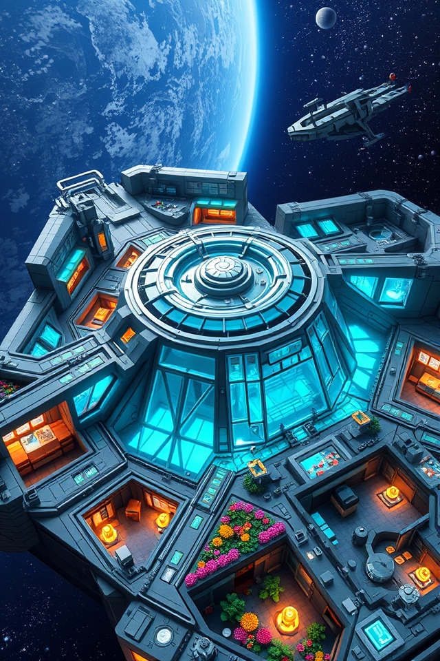cosmic exploration hub designed