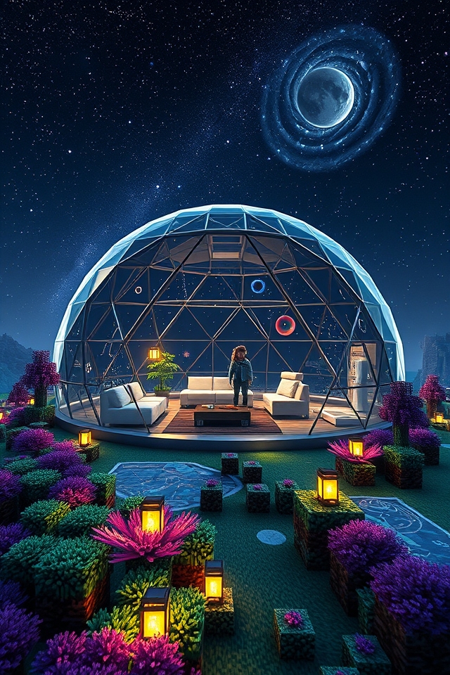 cosmic retreat dome house