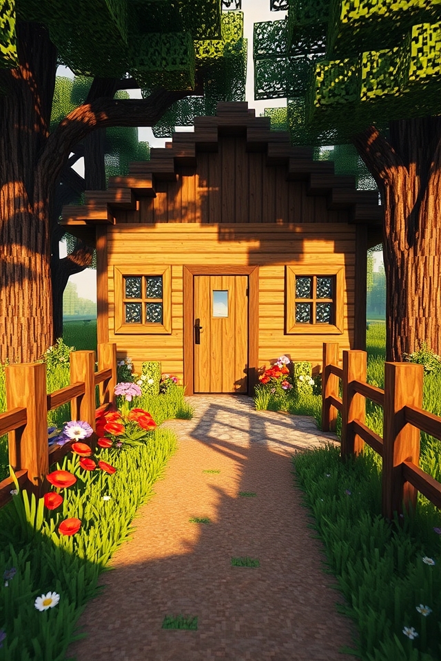 cozy compact oak home