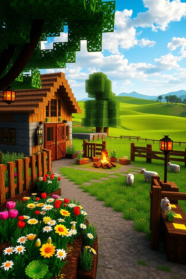 cozy countryside aesthetic build