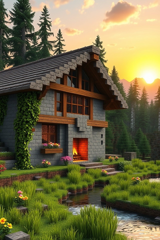 cozy forest retreat lodge