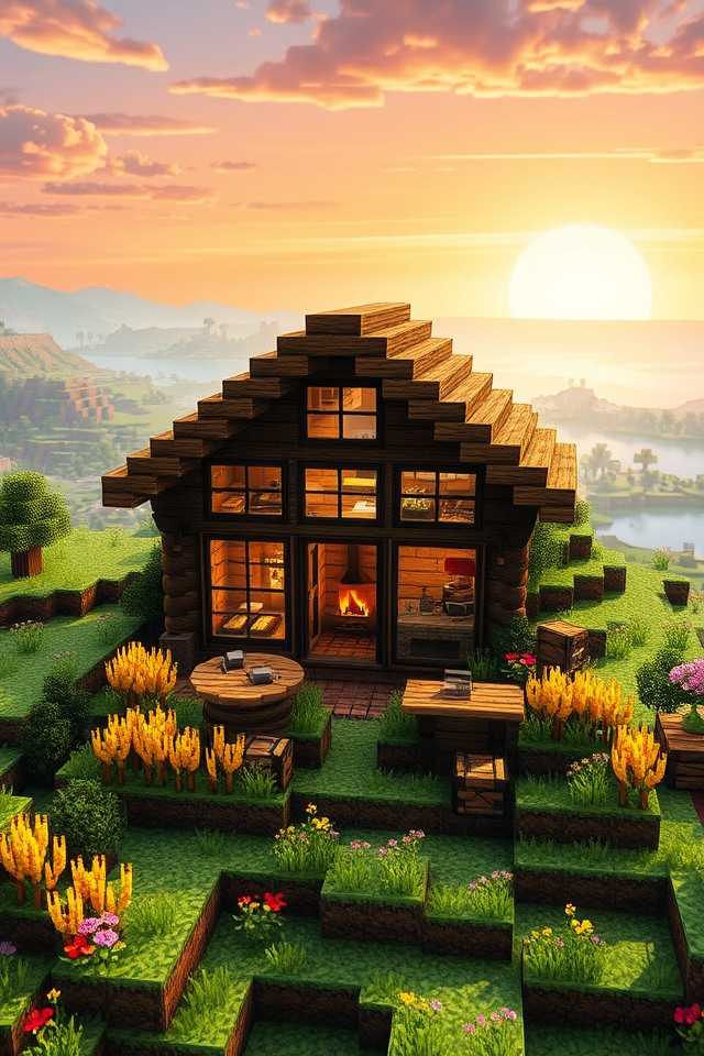 cozy functional wooden retreat