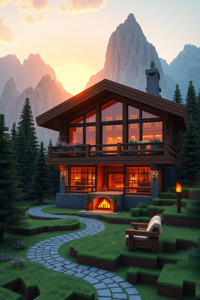 cozy mountain retreat lodge