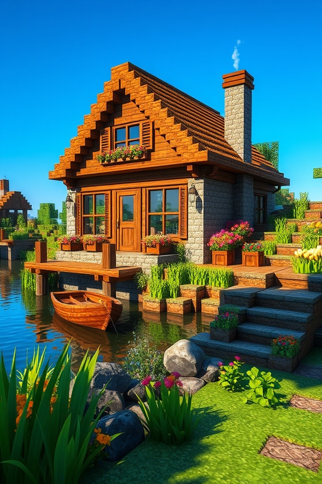 cozy riverside rustic retreat