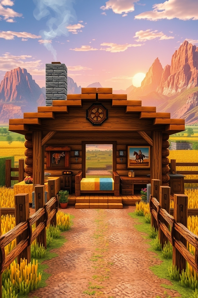 cozy rustic cowboy cabin