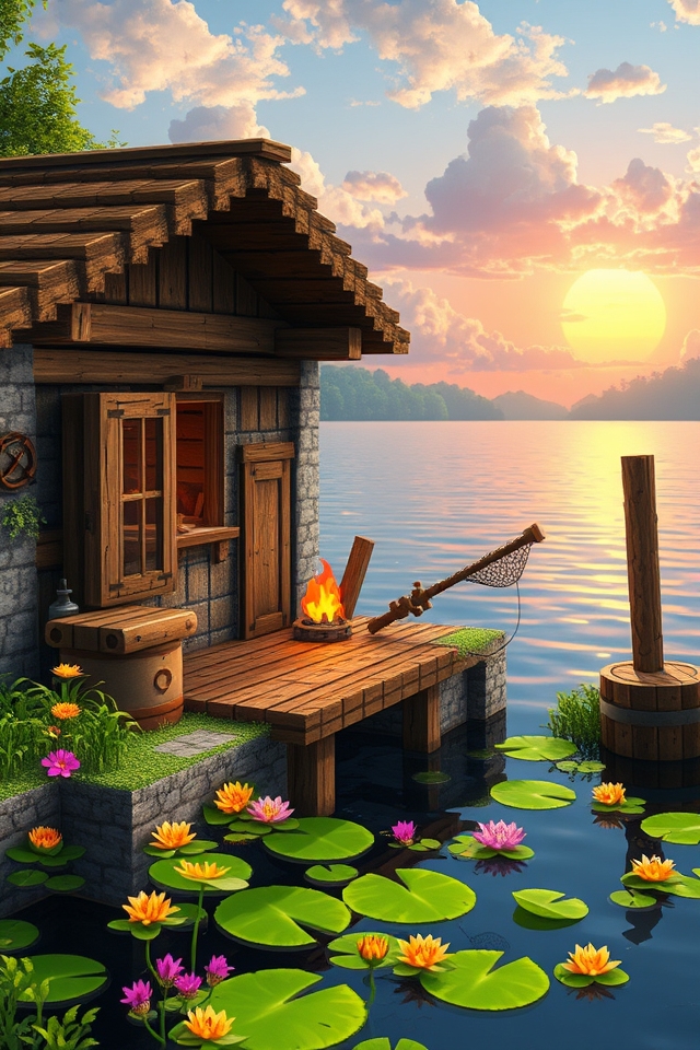 cozy rustic fishing retreat