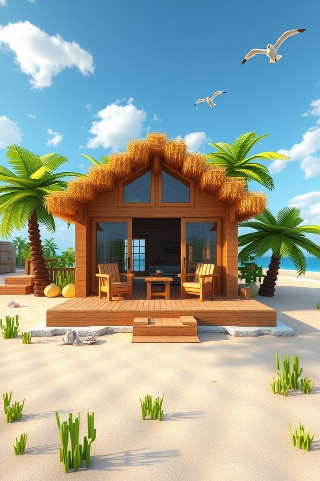 cozy seaside wooden retreat