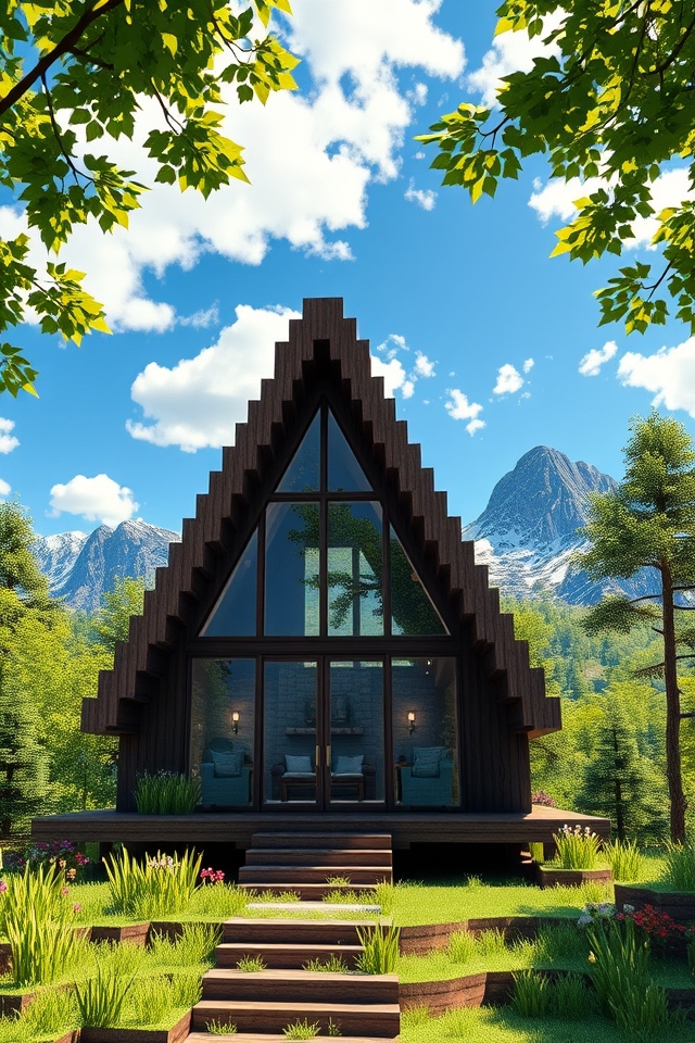 cozy stylish a frame cabin