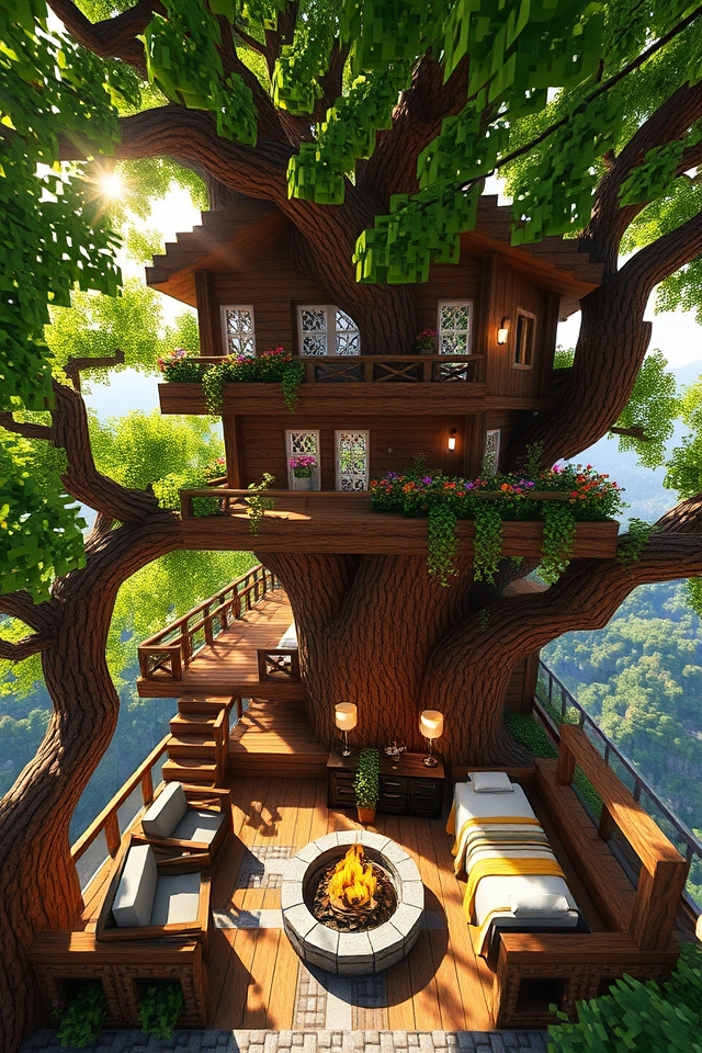 cozy treehouse retreat design