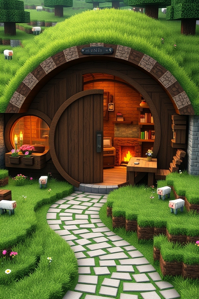 cozy underground dwelling design