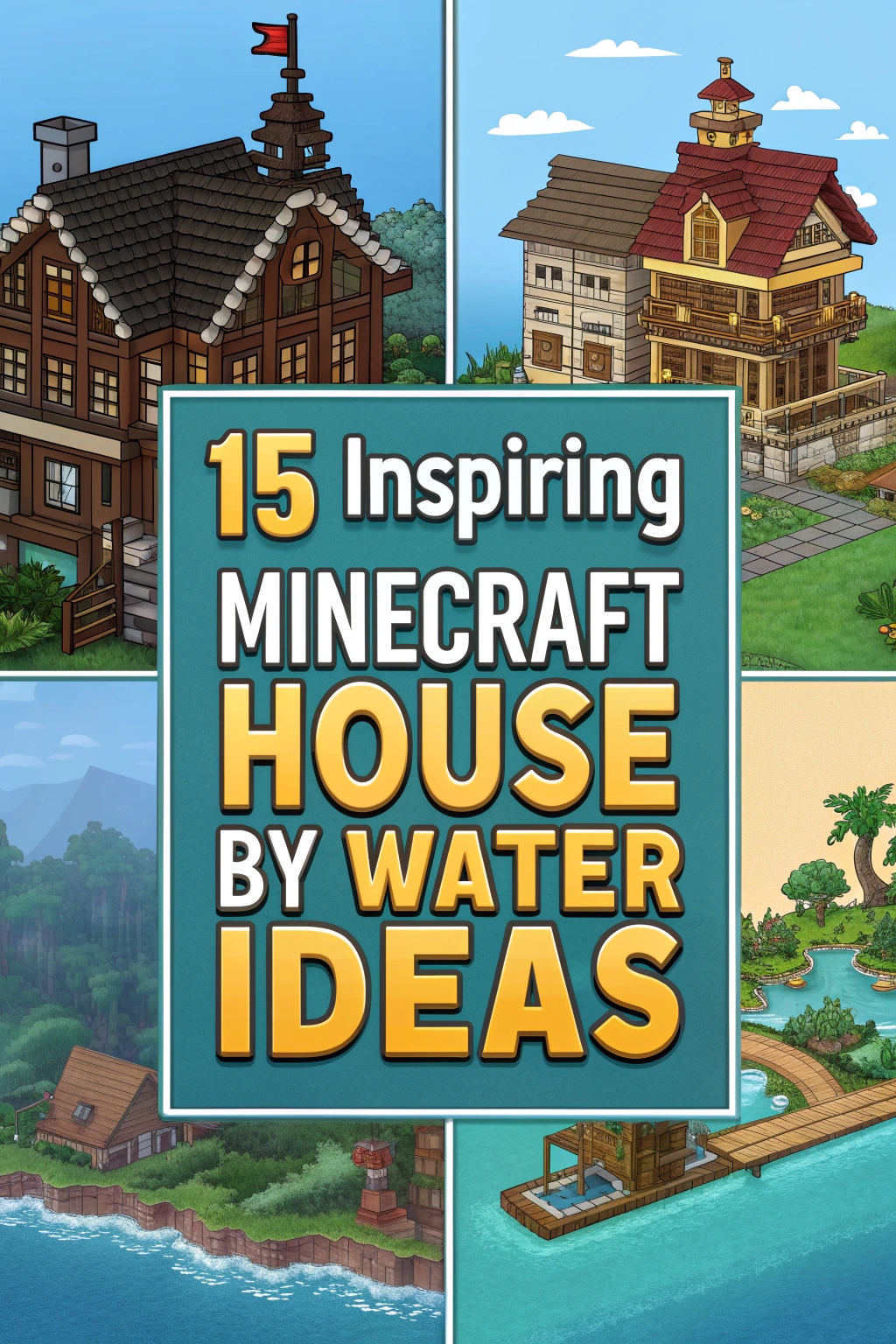 Inspiring Minecraft House by Water Ideas