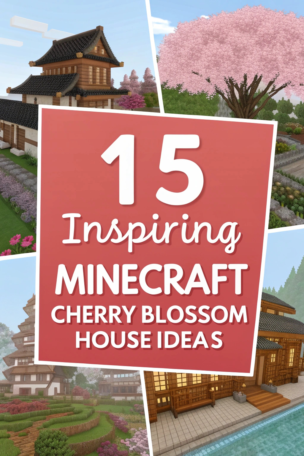 Inspiring Minecraft Cherry Blossom House Ideas
