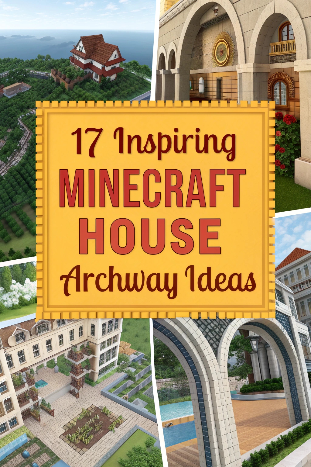 Inspiring Minecraft House Archway Ideas