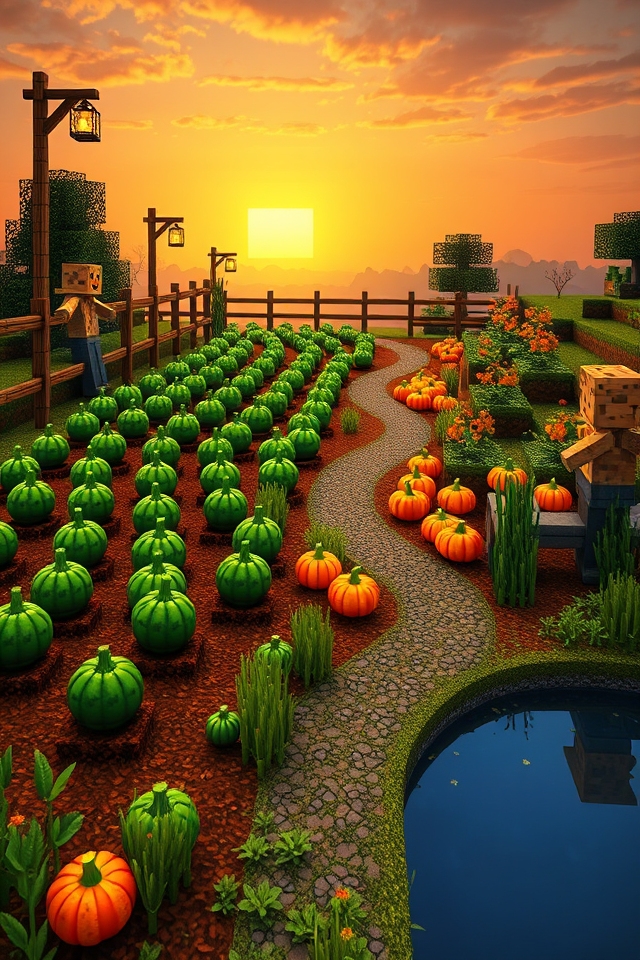 creative pumpkin patch design