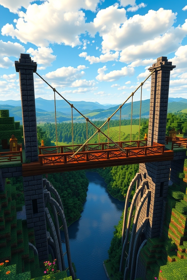 creative suspension bridge design