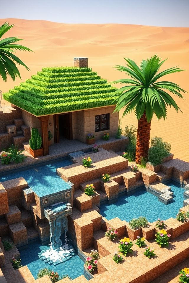 desert oasis with tranquility