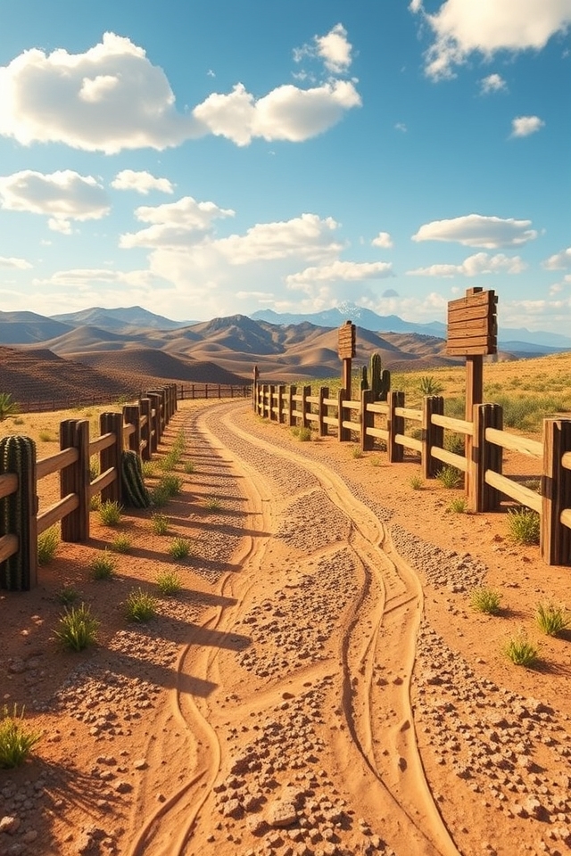 dusty trail for exploration