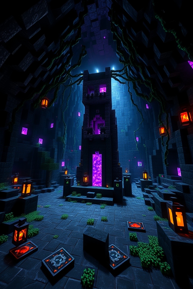 eerie obsidian jabberwocky cavern