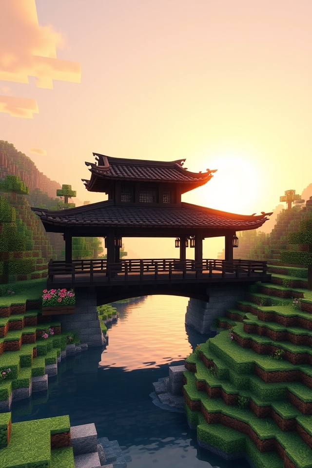 elegant asian inspired bridge