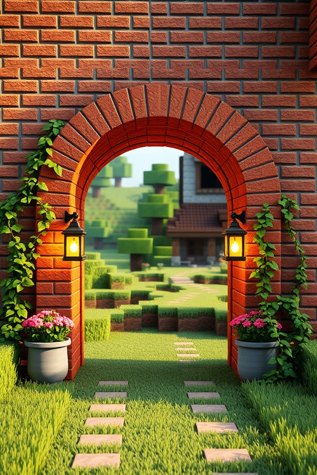 elegant brick archway design